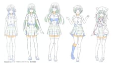 HACHIGATSU NO CINDERELLA NINE Shares Character Line Art
