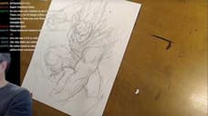 Iconic DC COMICS Artist Jim Lee Streams An Epic SSB Goku From DRAGON BALL SUPER