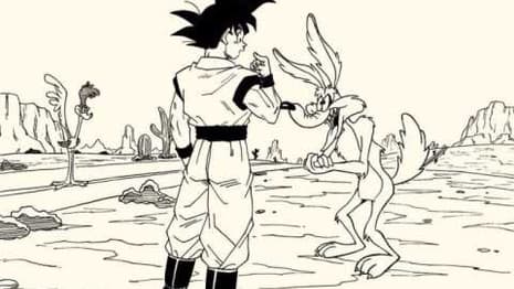 This Impressive Art Shows Goku Teaming Up With Coyote To Catch The Road Runner
