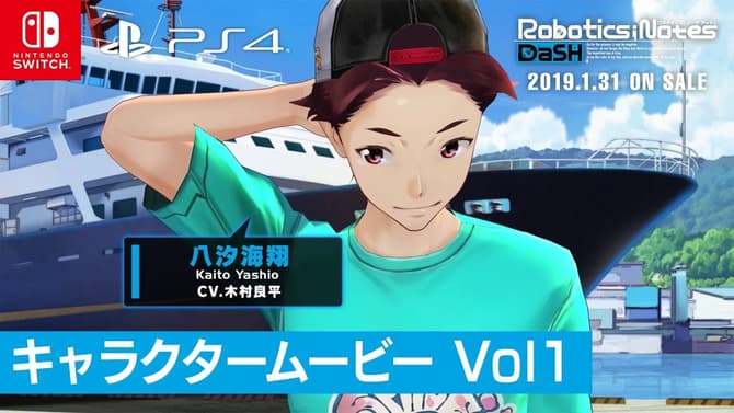 ROBOTICS;NOTES DASH Game Releases Kaito Yashio Character Introduction Video