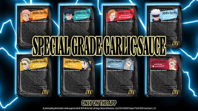 McDonald's Announces JUJUTSU KAISEN-Inspired Special Grade Garlic Sauce Available July 9th