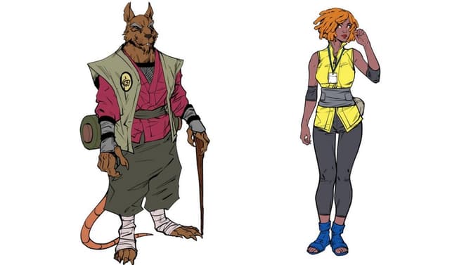 TEENAGE MUTANT NINJA TURTLES X NARUTO Comic Series Reveals New April O'Neil And Splinter Designs