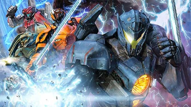 GODZILLA Mashes Up With The Jaegers In A New PACIFIC RIM: UPRISING Collab Poster