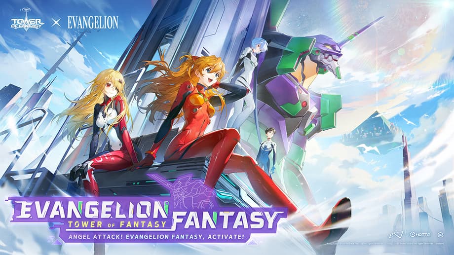 tower of fantasy evangelion banner poster wallpaper