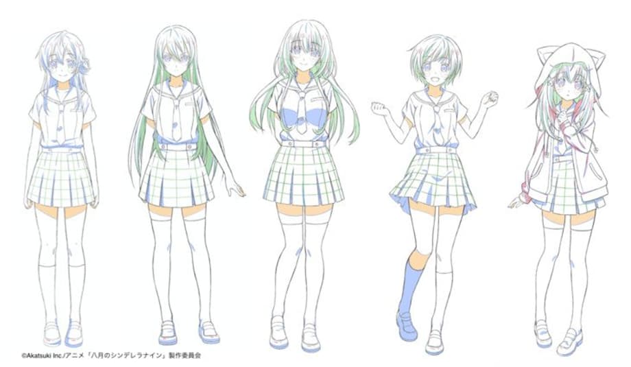 HACHIGATSU NO CINDERELLA NINE Shares Character Line Art