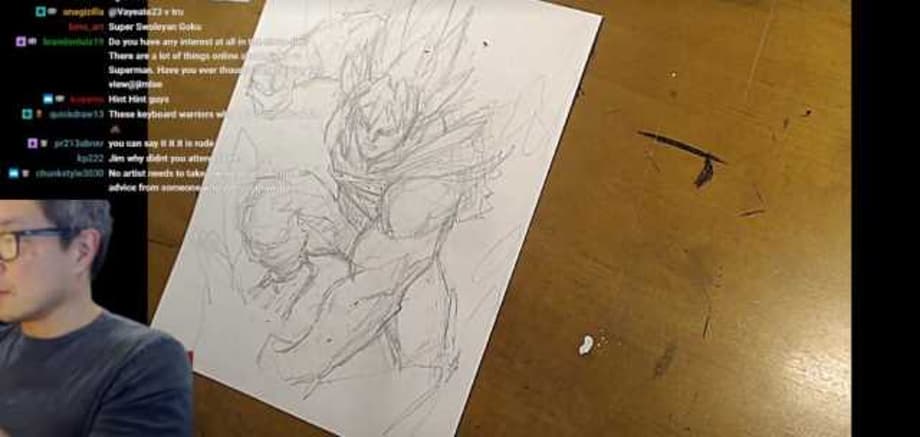 Iconic DC COMICS Artist Jim Lee Streams An Epic SSB Goku From DRAGON BALL SUPER