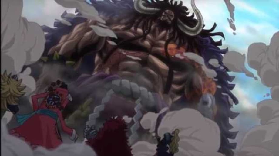 ONE PIECE manga: Luffy tackles Kaido the dragon head on