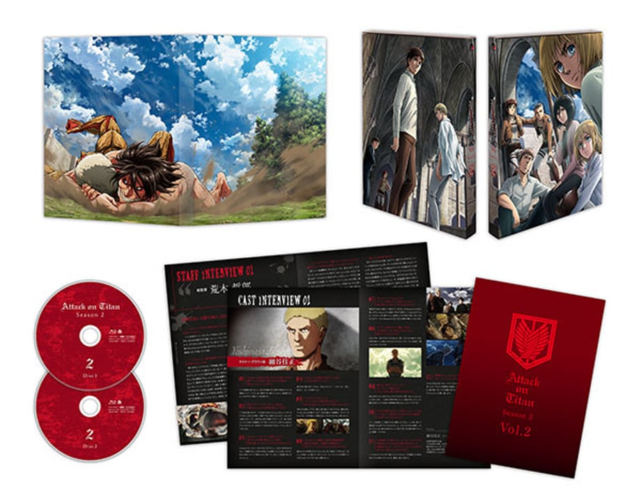 The Attack On Titan Season 2 Blu-ray/DVD Combo Pack