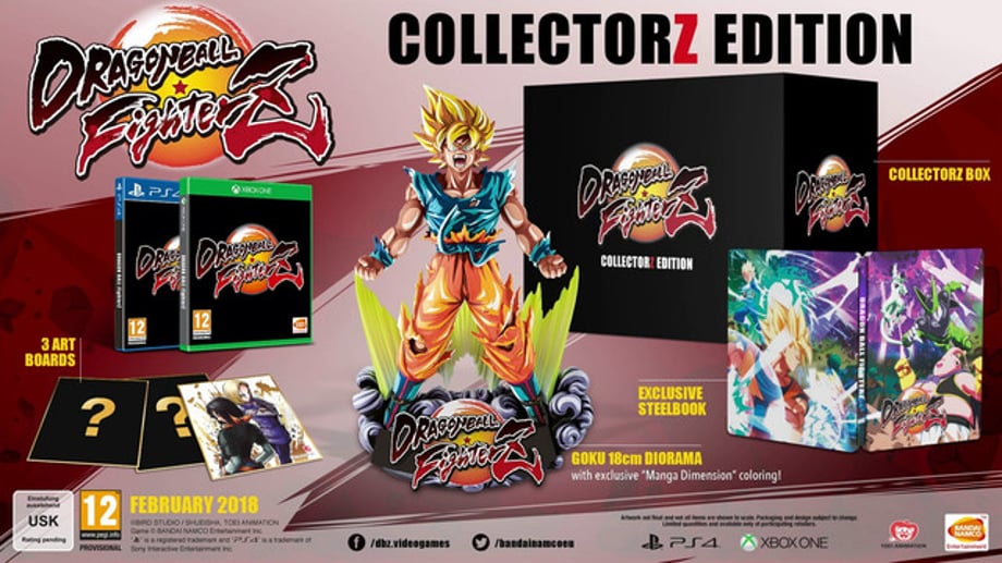 The goodies for the Dragon Ball FighterZ Collector Edition, Pre-order to get early beta access and exclusive content!