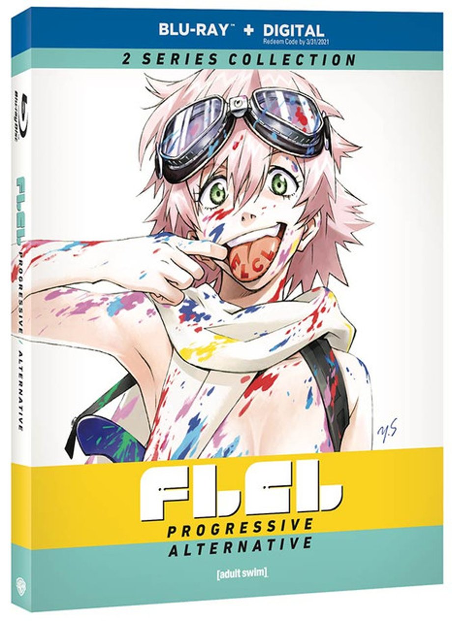 FLCL: Progressive & FLCL: Alternative blu-ray artwork