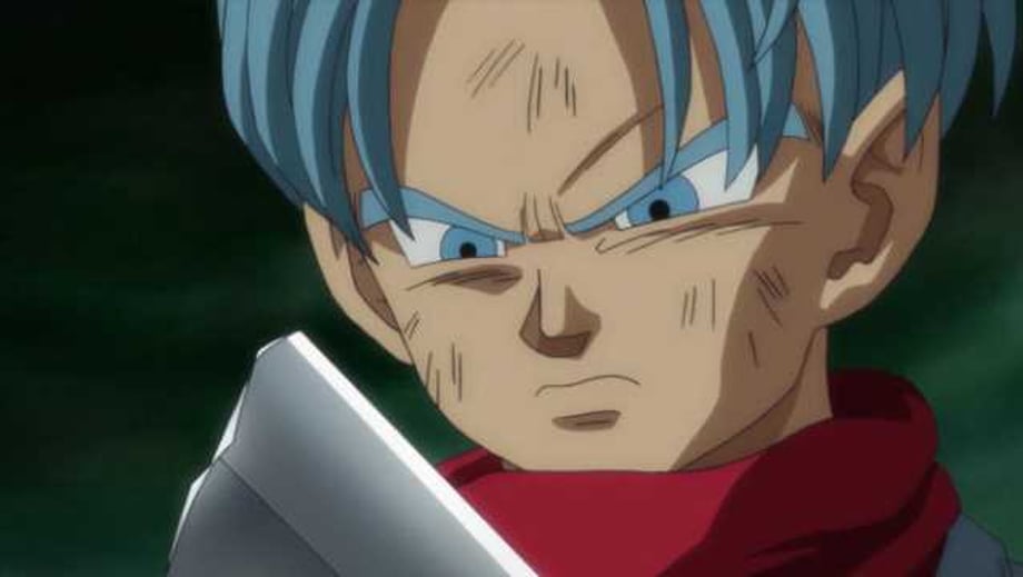 DRAGON BALL HEROES: Future Trunks Xeno Transforms Into Super Saiyan God