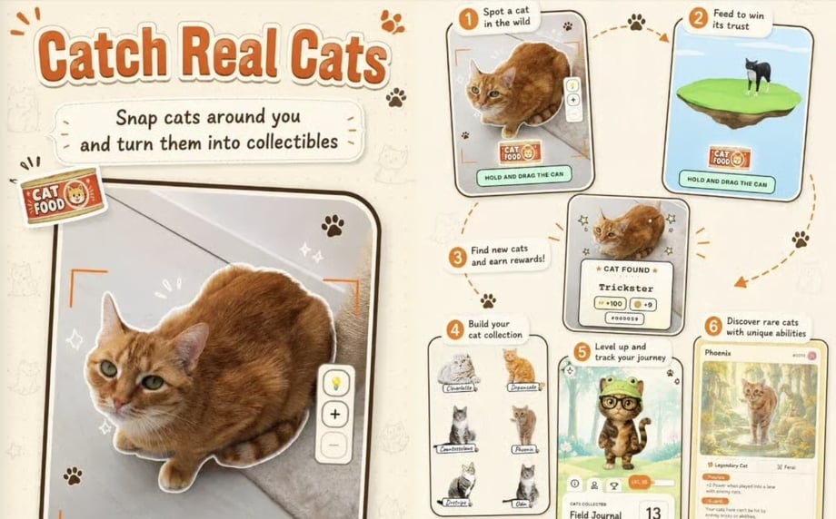 Forget Pokémon GO, This New App Lets Cat Lovers Collect Their Furry Friends Instead