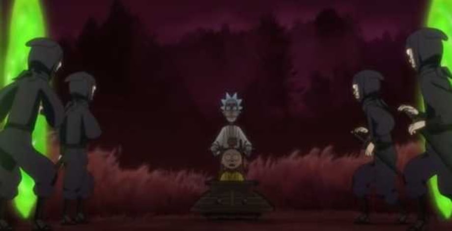 Studio Deen Was Behind RICK AND MORTY's "Lone Wolf And Cub" Inspired Short