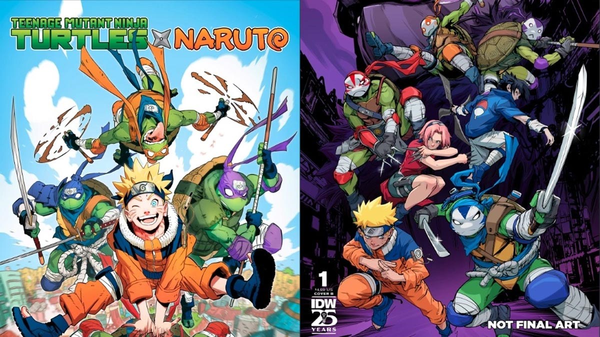 TEENAGE MUTANT NINJA TURTLES X NARUTO Crossover Comic Series Officially ...